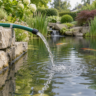 Wasserwechsel im Koiteich: Erst das Frischwasser kennen - Wasserwechsel im Koiteich planen | Dein Zooshop