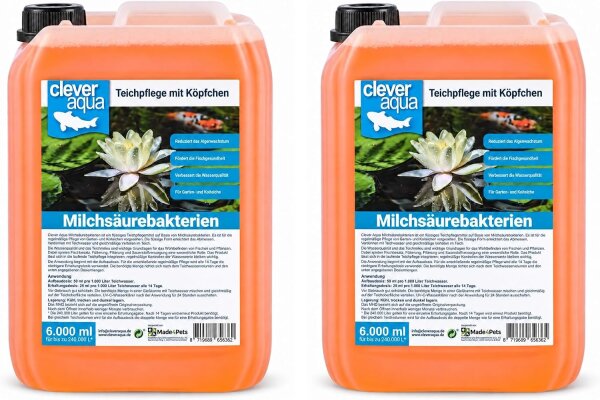 Clever Aqua Milchsäurebakterien 2x 6.000ml
