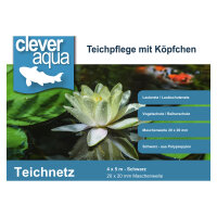 Clever Aqua Teichnetz 4 x 5 m schwarz, 20 x 20 mm Maschenweite